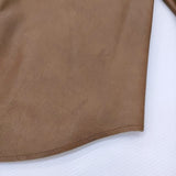 RETROVE L'Appartement Sheep Leather Jacket シープレザージャケット シャツ 定価165000円 24AW ブラウン レディース アパルトモン【中古】6-0131T♪