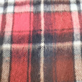 Scottish Tradition アンゴラ混 チェック ストール マフラー レッド ネイビー レディース スコティッシュ トラディション【中古】6-0921T◎