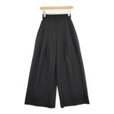 NAVE 【洗える】2WAYツイル ワイドパンツ 定価23980円 PRNVCW0451 パンツ ブラック レディース ネイヴ【中古】6-0416G∞