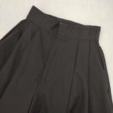 NAVE 【洗える】2WAYツイル ワイドパンツ 定価23980円 PRNVCW0451 パンツ ブラック レディース ネイヴ【中古】6-0416G∞