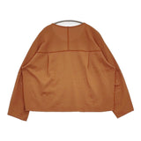 babaghuri J0553UB131 コットン天竺のレディスカットソー 日本製 みかん茶 定価33000円 長袖Ｔシャツ カットソー ロンＴ オレンジ レディース ババグーリ【中古】6-0203M♪