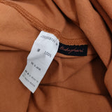 babaghuri J0553UB131 コットン天竺のレディスカットソー 日本製 みかん茶 定価33000円 長袖Ｔシャツ カットソー ロンＴ オレンジ レディース ババグーリ【中古】6-0203M♪