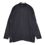 JURGEN LEHL コットン モックネック サイドスリット J0161UB013 長袖Ｔシャツ カットソー ロンＴ ブラック レディース ヨーガンレール【中古】6-0416M∞