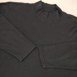 JURGEN LEHL コットン モックネック サイドスリット J0161UB013 長袖Ｔシャツ カットソー ロンＴ ブラック レディース ヨーガンレール【中古】6-0416M∞