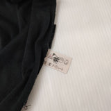 JURGEN LEHL コットン モックネック サイドスリット J0161UB013 長袖Ｔシャツ カットソー ロンＴ ブラック レディース ヨーガンレール【中古】6-0416M∞