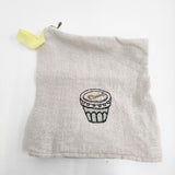 mina perhonen Romi-Unie Confiture ロミユニ 刺繍 ra7264 ポーチ ベージュ レディース ミナペルホネン【中古】6-0203G♪