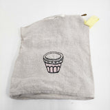 mina perhonen Romi-Unie Confiture ロミユニ 刺繍 ra7264 ポーチ ベージュ レディース ミナペルホネン【中古】6-0203G♪