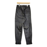 Robes & Confections Faux Leather Double Cloth Tapered Easy Pants 定価40700円 パンツ 25AW ブラック レディース ローブスコンフェクションズ【中古】6-0131T♪