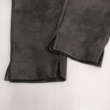 Robes & Confections Faux Leather Double Cloth Tapered Easy Pants 定価40700円 パンツ 25AW ブラック レディース ローブスコンフェクションズ【中古】6-0131T♪