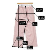 UNITED ARROWS Wシャンブレーツイル イージー パンツ 定価25300円 パンツ ピンク レディース ユナイテッドアローズ【中古】6-0502M∞