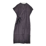 Robes & Confections フレンチリネンカシュクールドレス 定価41800円 CRC-D01-301F ワンピース パープル系 レディース ローブスコンフェクションズ【中古】6-0624S∞