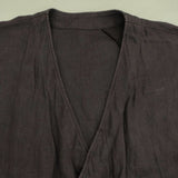 Robes & Confections フレンチリネンカシュクールドレス 定価41800円 CRC-D01-301F ワンピース パープル系 レディース ローブスコンフェクションズ【中古】6-0624S∞