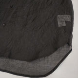 Robes & Confections Crinkle Organdy Baggy Shirt 定価36900円 IRC-B02-504 シワ加工 ロング 長袖シャツ ブラック レディース ローブスコンフェクションズ【中古】6-0502M∞