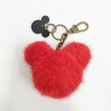 ZARA/Disney Harry Lambert for ZARA ハリー・ランバート チャーム ミッキー ファー キーホルダー レッド レディース ザラ/ディズニー【中古】6-0223G◎
