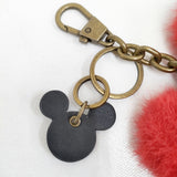 ZARA/Disney Harry Lambert for ZARA ハリー・ランバート チャーム ミッキー ファー キーホルダー レッド レディース ザラ/ディズニー【中古】6-0223G◎
