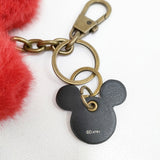 ZARA/Disney Harry Lambert for ZARA ハリー・ランバート チャーム ミッキー ファー キーホルダー レッド レディース ザラ/ディズニー【中古】6-0223G◎