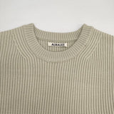 AURALEE SUPER FINE WOOL RIB KNIT BIG P/O 畔編み リブ A9AP04RK セーター ニット グレー系 レディース オーラリー【中古】6-0802T∞