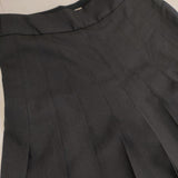 MARGARET HOWELL FINE WOOL POPLIN プリーツスカート 定価41800円 578-0132602 ロングスカート ネイビー系 レディース マーガレットハウエル【中古】6-0902T∞