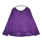 45R/45rpm ウォッシャブルウールテントTシャツ 定価20900円 セーター ニット パープル レディース フォーティーファイブアールピーエム【中古】6-0416M∞