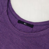 45R/45rpm ウォッシャブルウールテントTシャツ 定価20900円 セーター ニット パープル レディース フォーティーファイブアールピーエム【中古】6-0416M∞