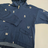 45R/45rpm レーヨン天竺の908オーシャンフーディ 定価49500円 パーカー ネイビー レディース フォーティーファイブアールピーエム【中古】6-0203M♪