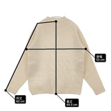 Morris&Sons 英国製 サイズ38 ウール ハイネック セーター ニット アイボリー レディース モリスアンドサンズ【中古】6-0902T∞