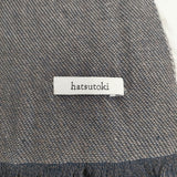 hatsutoki フリンジ ストール ストール ネイビー ホワイト レディース ハツトキ【中古】6-0306G◎