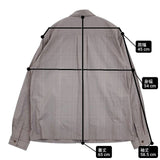hatsutoki ユニセックス チェック シャツジャケット 0A-22SH-01 長袖シャツ グレー レディース ハツトキ【中古】6-0330M∞