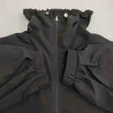 Kilka キルカ アノラックデザインダウンコート 定価24200円 ハイネック ダウンコート 25AW ブラック レディース【中古】6-0203T♪