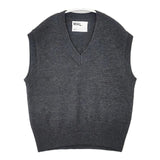 MHL. 595-9261502 ウール ノースリーブニット FINE WOOL ベスト グレー レディース エムエイチエル【中古】6-0902T∞