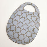 mina perhonen va9035 tambourine エッグバッグ 刺繍 トートバッグ ライトブルー レディース ミナペルホネン【中古】6-0503G∞