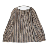 45R/45rpm インドシルクのタックブラウス 定価60500円 シャツ 25SS ベージュ ネイビー レディース フォーティーファイブアールピーエム【中古】6-0203M♪