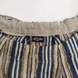 45R/45rpm インドシルクのタックブラウス 定価60500円 シャツ 25SS ベージュ ネイビー レディース フォーティーファイブアールピーエム【中古】6-0203M♪