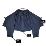 45R/45rpm スーピマ天竺のギャザーブラウス インディゴ 定価49500円 シャツ 25SS ネイビー レディース フォーティーファイブアールピーエム【中古】6-0203M♪