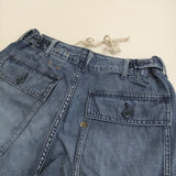 45R/45rpm モンプデニムの908ベイカーパンツ 定価50600円 デニムパンツ 25SS ブルー レディース フォーティーファイブアールピーエム【中古】6-0203G♪