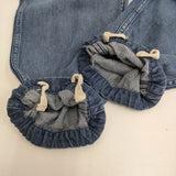 45R/45rpm モンプデニムの908ベイカーパンツ 定価50600円 デニムパンツ 25SS ブルー レディース フォーティーファイブアールピーエム【中古】6-0203G♪