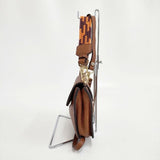 GIANNI CHIARINI 革 レザー 2way イタリア製 ショルダーバッグ ブラウン レディース ジャンニキャリーニ【中古】6-0503G∞