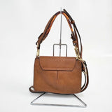GIANNI CHIARINI 革 レザー 2way イタリア製 ショルダーバッグ ブラウン レディース ジャンニキャリーニ【中古】6-0503G∞