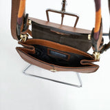 GIANNI CHIARINI 革 レザー 2way イタリア製 ショルダーバッグ ブラウン レディース ジャンニキャリーニ【中古】6-0503G∞