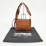GIANNI CHIARINI 革 レザー 2way イタリア製 ショルダーバッグ ブラウン レディース ジャンニキャリーニ【中古】6-0503G∞