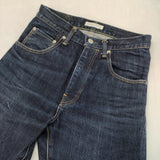 HATSKI Regular Tarperd Denim レギュラーテーパードデニムパンツ HTK-18007 サイズW0 デニムパンツ ネイビー レディース ハツキ【中古】6-0317G♪