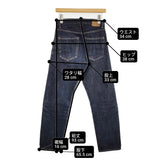 HATSKI Regular Tarperd Denim レギュラーテーパードデニムパンツ HTK-18007 サイズW0 デニムパンツ ネイビー レディース ハツキ【中古】6-0317G♪