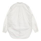 Yarmo バンドカラーシャツ 定価31900円 YAR-21SS-S1 イギリス製 長袖シャツ 21SS ホワイト レディース ヤーモ【中古】6-0622M∞