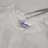 Yarmo バンドカラーシャツ 定価31900円 YAR-21SS-S1 イギリス製 長袖シャツ 21SS ホワイト レディース ヤーモ【中古】6-0622M∞