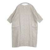 fog linen work KIKI キキ リトアニアリネン 七分袖 プルオーバー ワンピース ベージュ レディース フォグリネンワーク【中古】6-0330M∞