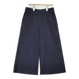 MARGARET HOWELL/FOX BROTHERS 578-5244002 ウール クロップド パンツ ネイビー レディース マーガレットハウエル/フォックスブラザーズ【中古】6-0902T∞