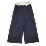 MARGARET HOWELL/FOX BROTHERS 578-5244002 ウール クロップド パンツ ネイビー レディース マーガレットハウエル/フォックスブラザーズ【中古】6-0902T∞