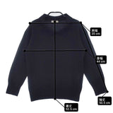 MARGARET HOWELL CASHMERE WOOL POLO JUMPER KNIT ウールカシミヤ 定価41800円 578-5263013 セーター ニット ブラック レディース マーガレットハウエル【中古】6-0902T∞