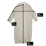 vie evam eva recycled cotton OP コットンニット V201K908 定価24000円 ワンピース ライトグレー レディース ヴィー エヴァムエヴァ【中古】6-0317M♪