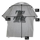 AVIREX リメイクTシャツ ARMY サイズL オーバーサイズ 半袖Ｔシャツ カットソー グレー メンズ アヴィレックス【中古】6-0501S♪